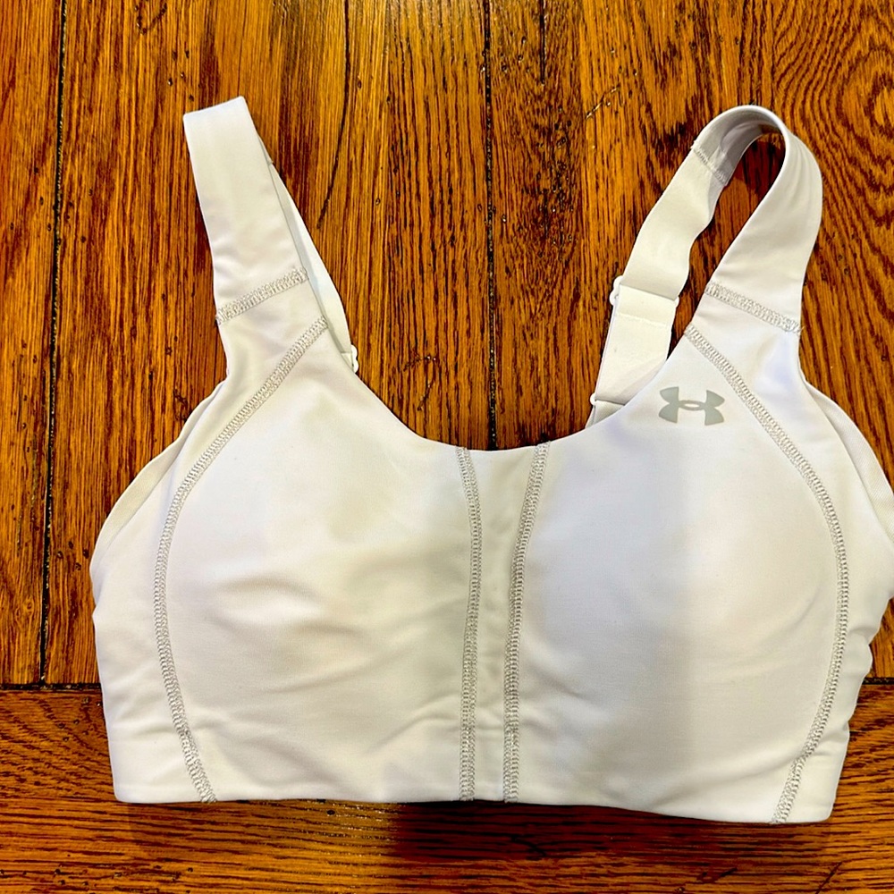 Under Armour, white sports bra size 32D